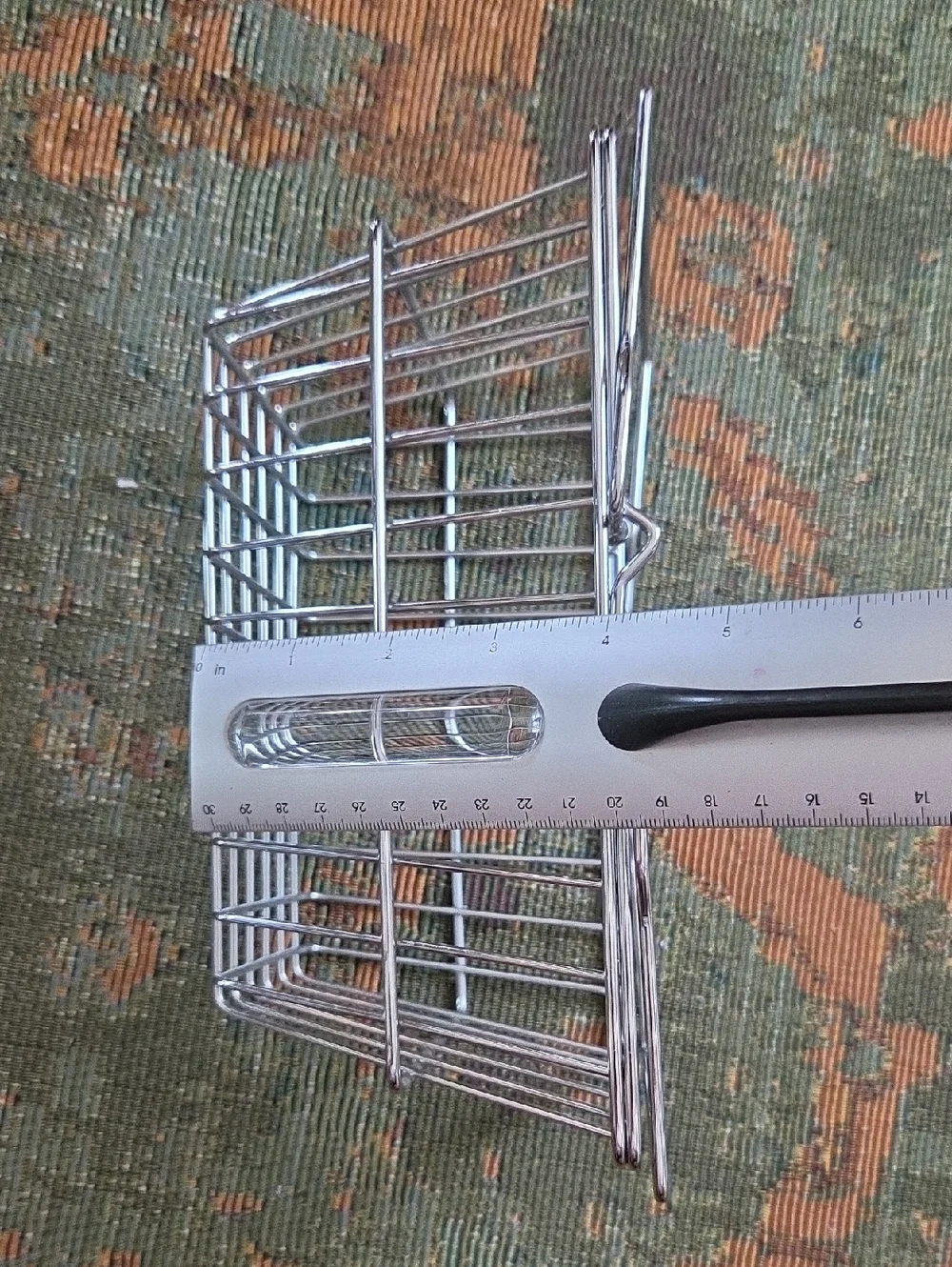 CHROME WIRE STORAGE BASKETS WITH HANDLES